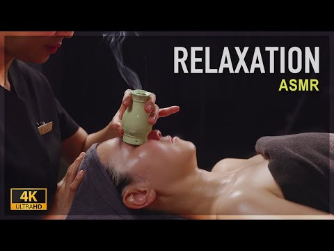 ASMR 😪 최근 중국에서 유행하는 쑥뜸 마사지를 받아 보았어요 ❤️ 피부관리에 수면에 최고 👍