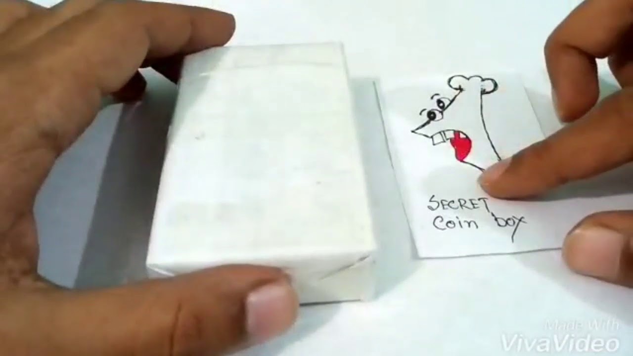 How to make secret coin box from waste by Nabil YouTube