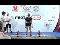 World Sub-Junior Record Deadlift with 159 kg by Giovanna Auletta ITA in 57 kg class