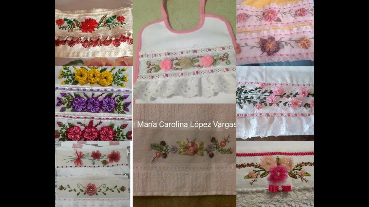 CENEFAS Y TOALLAS BORDADAS