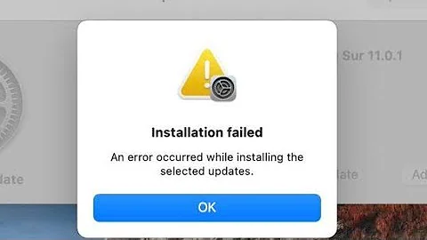 macOS Monterey Installation/Download Failed An Error Occurred while Installing the Selected Updates