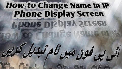 How to Change Display Name on Dlink IP Phone || Dlink DPH-150GE