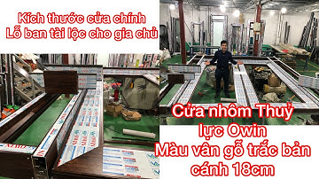 Cửa nhôm thuỷ lực bản 180 nhôm owin vân gỗ trắc | Nhôm owin | cửa nhôm owin | Cách trừ cửa nhôm owin