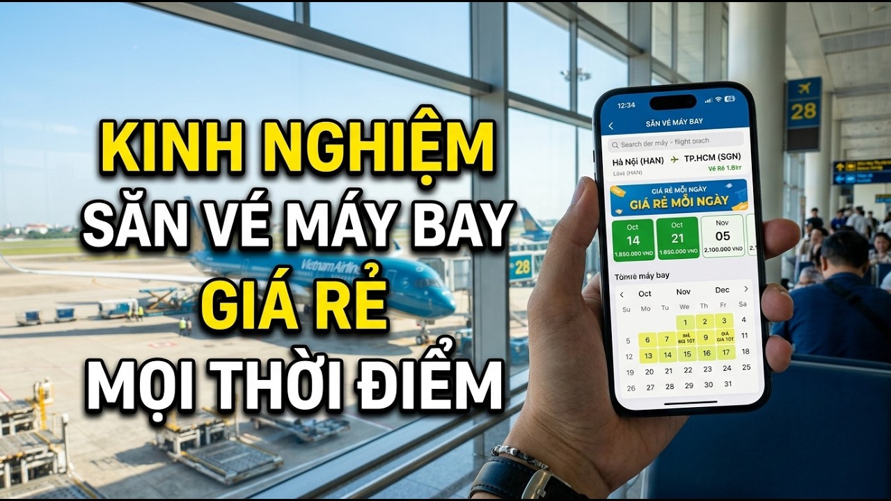 Hướng dẫn săn Vé Máy Bay Giá Rẻ bất kể mùa cao điểm hay lễ tết