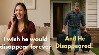His Wife Said, “His Presence Irritates Me. I Wish He’d Disappear Forever.” And He Disappeared. 