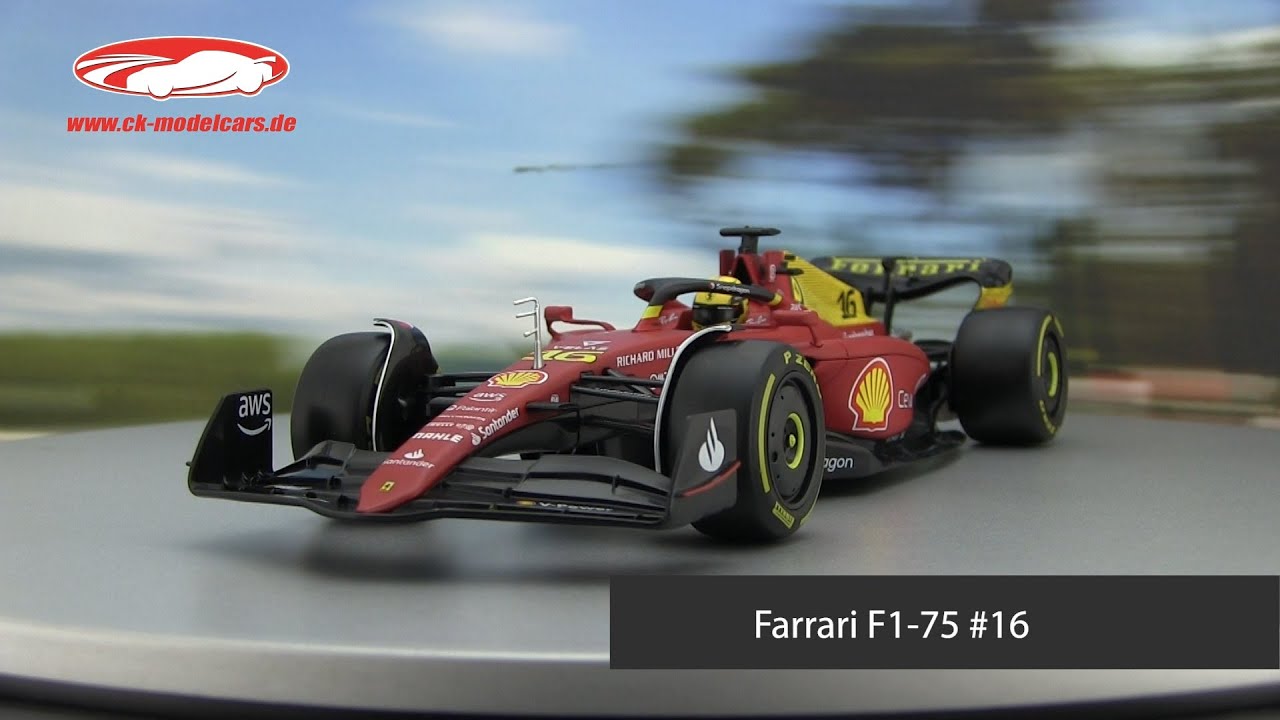 Bburago 1:18 Charles Leclerc Ferrari F1-75 #16 2位 イタリアの GP