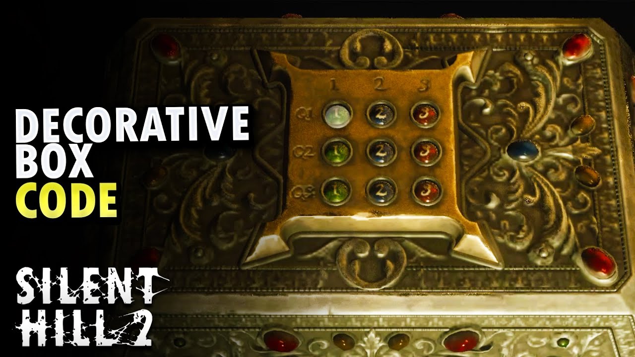 Decorative Box Code Silent Hill 2 Remake YouTube
