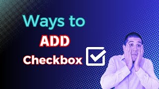 4 Ways to Create a Checkbox in Excel (Best Method Revealed!) Profile