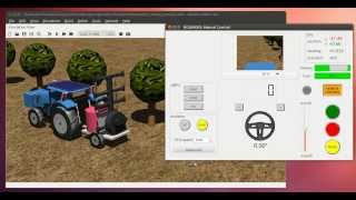 Simulation of RHEA tree sprayer implement