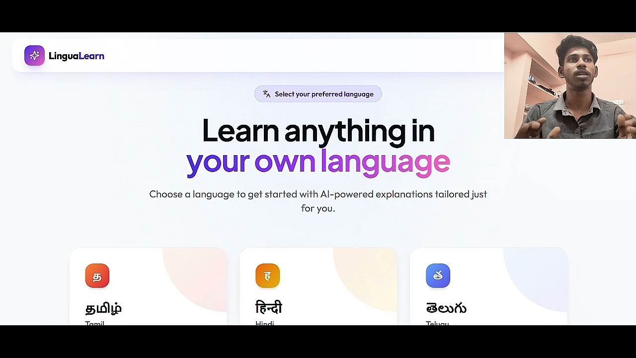 LinguaLearn | AI Education in Indian Regional Languages | Microsoft Imagine Cup 2026