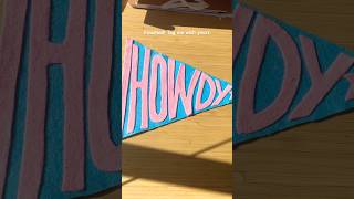How to: felt banner! Tag me if you do this! #diy #gift #cute #banner #college #dormitory #sorority