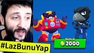 SURGE ve Remodel CROW için 2000 TAŞ Verdim! #LazBunuYap Brawl Stars