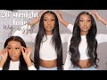 GORGEOUS SLEEK STRAIGHT HAIR Step-by-Step INSTALL+ BEACH WAVES FT. CURLYME HAIR