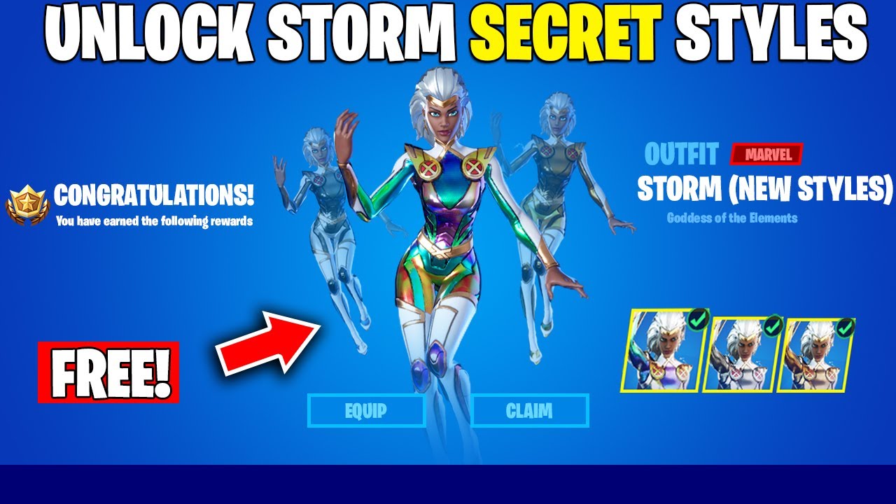 How To Unlock Storm Skin Secret Styles In Fortnite Chapter 2 Season 4 Youtube