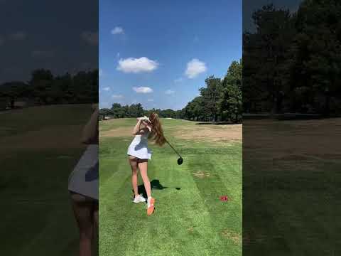 Wind was a paid actor 😋 #funny #shorts #reels #golf #girl #asmr