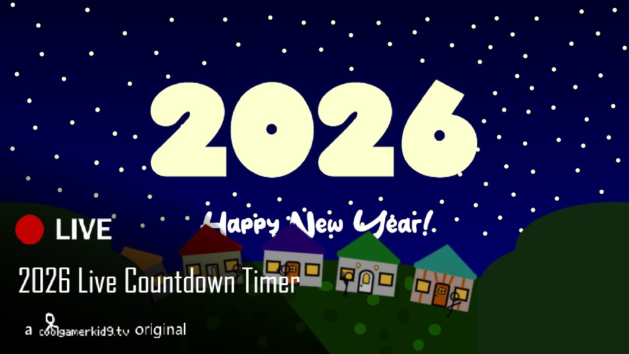 (UK) New Year 2026 Animated Countdown Timer - LincolnTV - YouTube