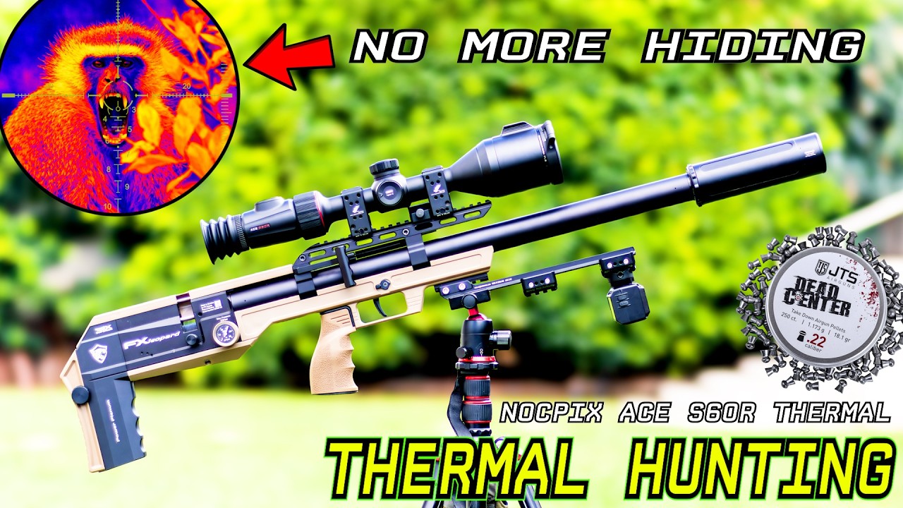 The monkeys can't hide from this scope | FX Leopard FDE | 18gr JTS Pellets | Airgun Pest Control