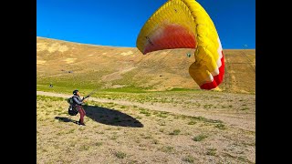 Learning to paragliding in Draper, Utah