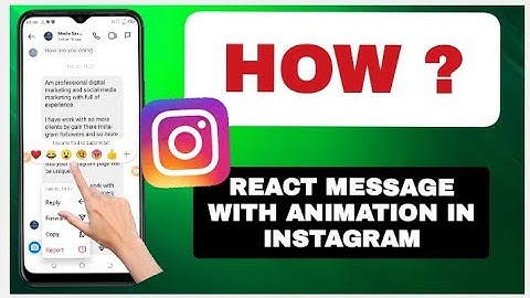 How to React Message with Animation in Instagram 2024 | React DM with special effect in Instagram