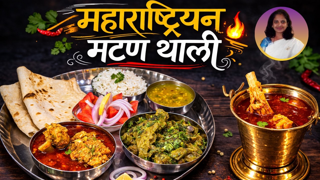 🔥 खाल्ल्यानंतर चव विसरणार नाही! गावकडील झणझणीत तांबडा रस्सा आणि मटन खर्डा 😋👌🏻 | Mutton Thali🔥|