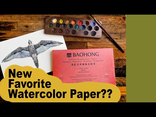 Oh God this Paper is AMAZINGGG!!! Painting On BAOHONG Artists Watercolor  Paper 100% Cotton 