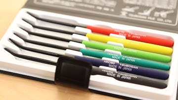 TSUBOSAN Japan-Hardness Tester Checker File HRC40-HRC65 Set of 6