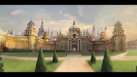 mansion matte painting using Camera projection