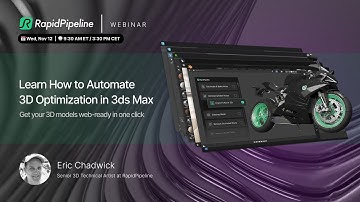 Webinar: From 3ds Max to Web & XR  Optimize your 3D models in one click