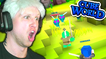 SURPRISE FLY ATTACK!!! 🌎 Scythe Plays Cube World Multiplayer #04