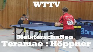 WTTV Meisterschaften Einzel | 77 Teramae(2040TTR) : 52Höppner(2228TTR)