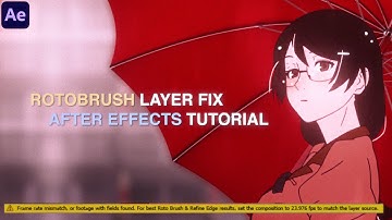 Rotobrush Error Fix - After Effects Tutorial