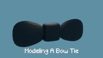 Modeling A Bow Tie | Blender