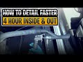 How to detail faster full truck inside  out in 4 hours