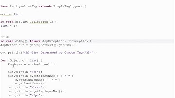 Java EE Programing Using Eclipse: Servlets, JSP Security, and Deployment - Advanced Tags