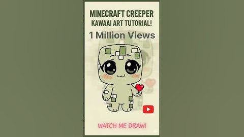 How to draw Creeper from minecraft in 30 Sec! 😍 | #minecraft #Shorts #ytshorts