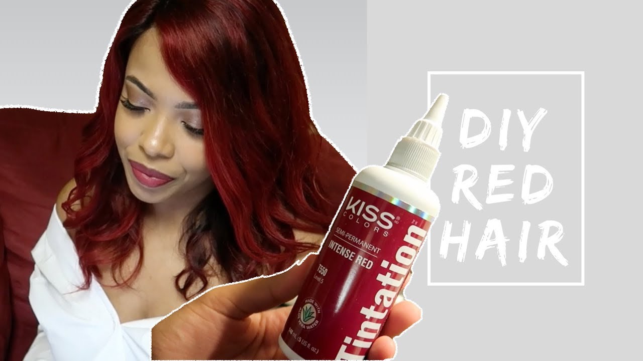 How To Diy Red Hair Ft Kiss Colors Tintation