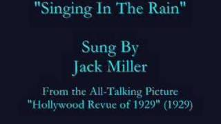 "Singing In The Rain" (1929) Jack Miller chords