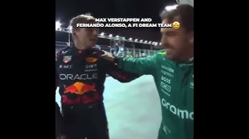 Max Verstappen en Fernando Alonso😭