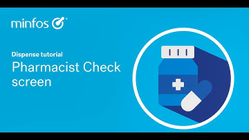Minfos Pharmacist Check Screen overview