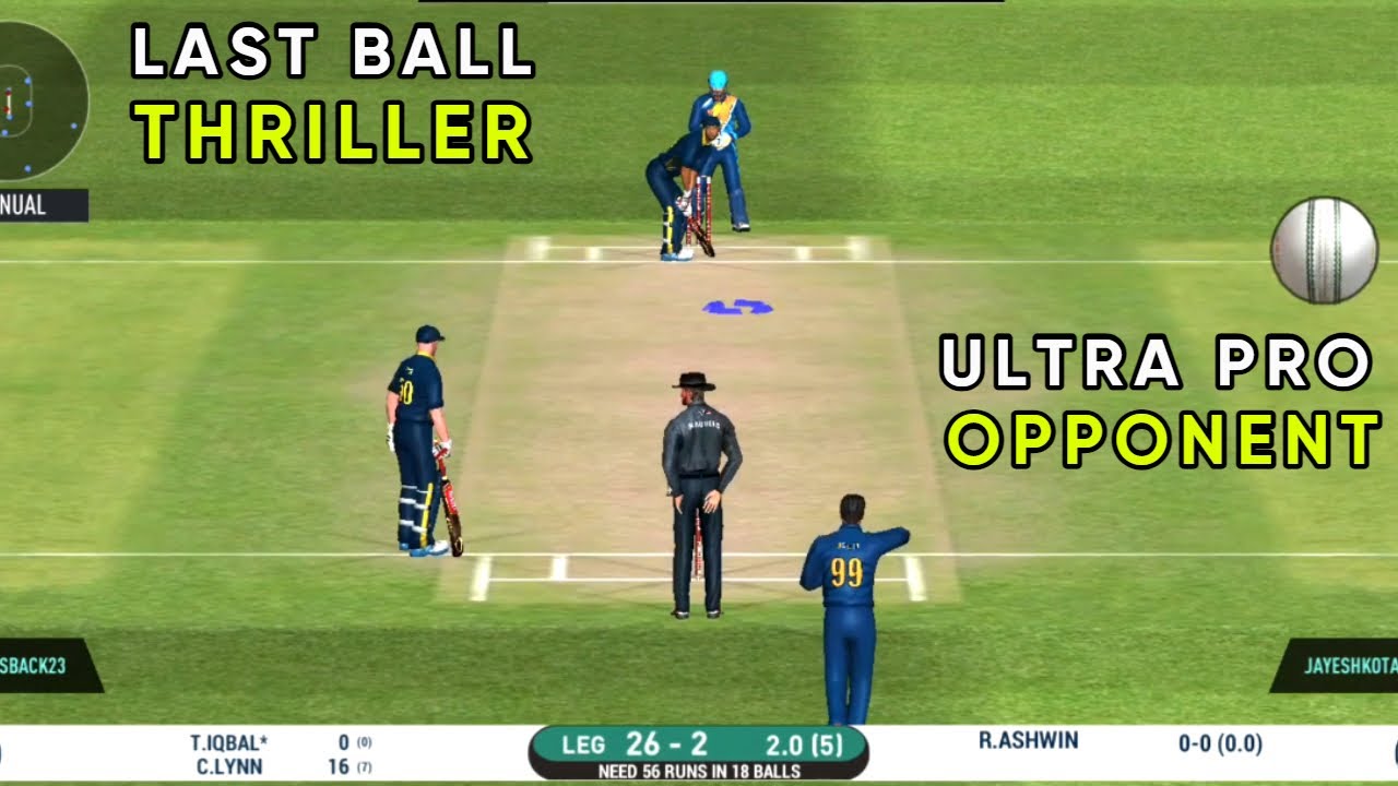 Opponent playing like champion | Last ball thriller | Real cricket 20 ...