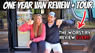 One Year in our $100,000 VAN (it