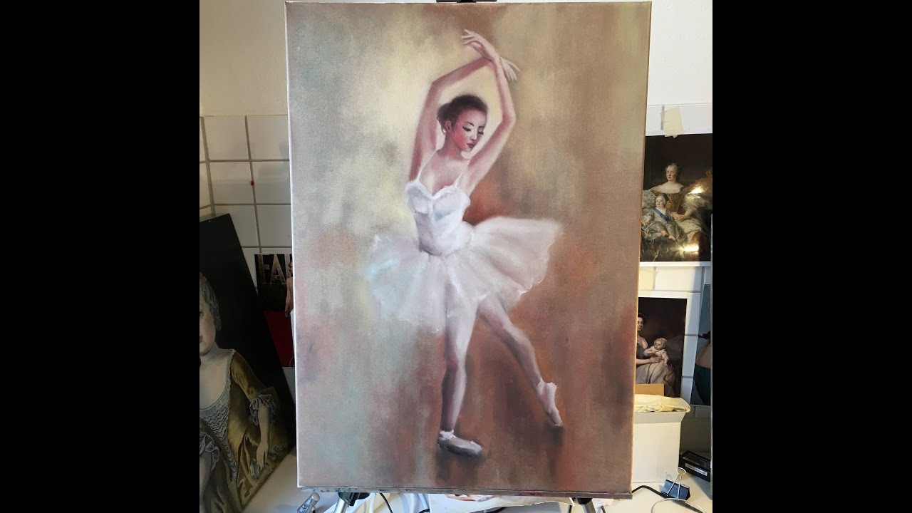 Alla Prima Oil Painting Painting Of A Ballerina Youtube