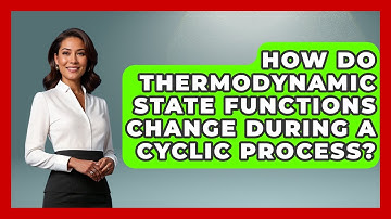 How Do Thermodynamic State Functions Change During a Cyclic Process? - Thermodynamics For Everyone
