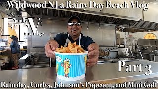 Wildwood NJ Rain Day Beach Vlog 55 What to do on Cloudy Days!