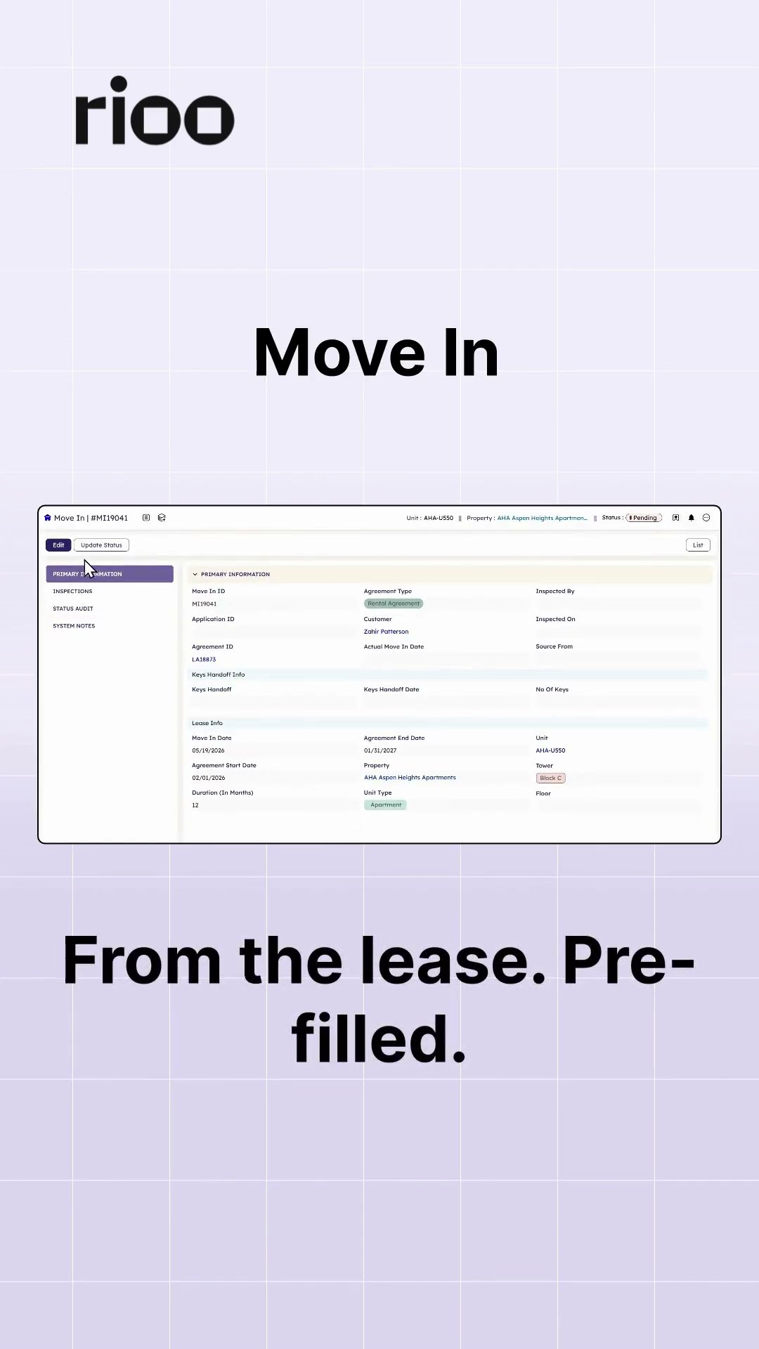 Lease Management · Connected Lease Agreement