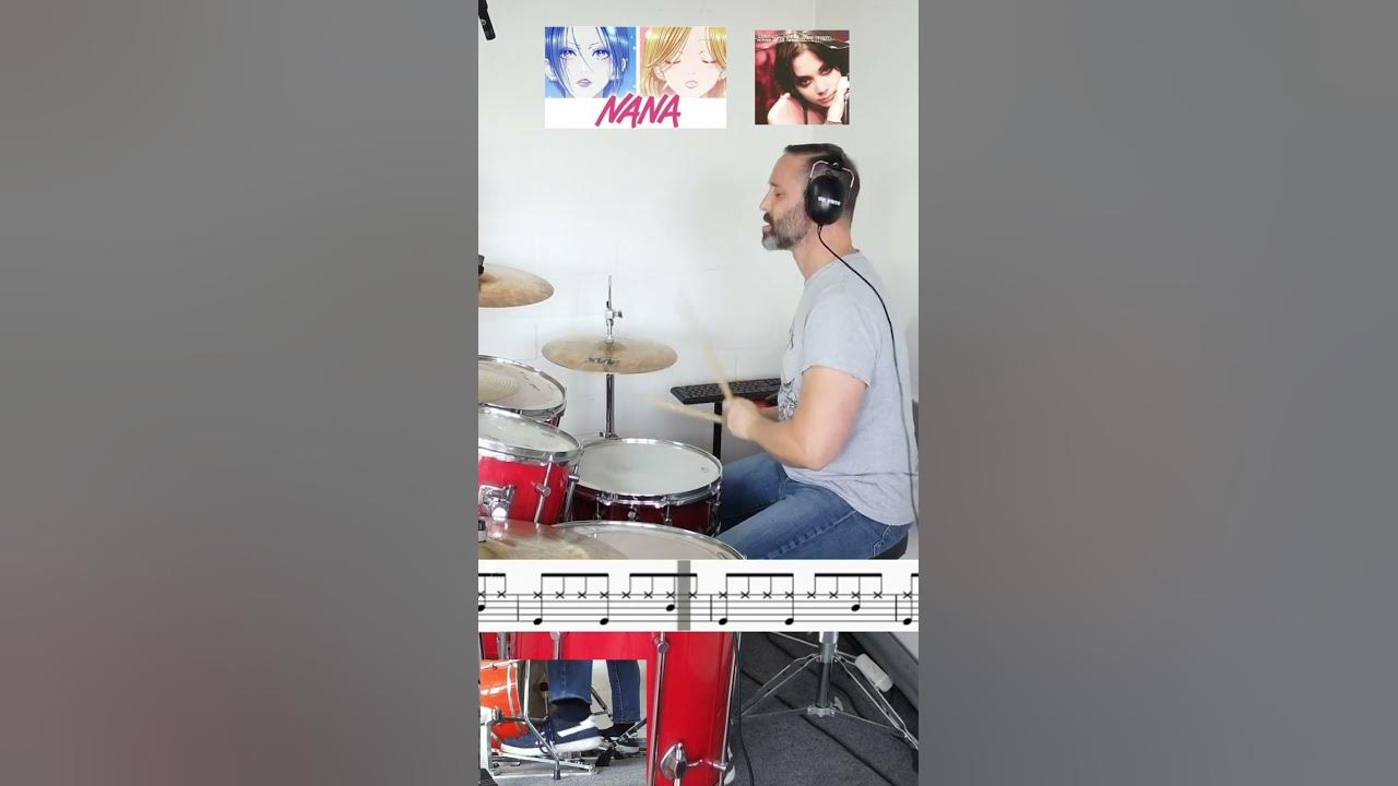 How to play Rose (Anna inspi` Nana / Black Stones) on Drums: Verse2