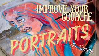 Mastering Gouache: Step-by-Step Portrait Painting Tutorial
