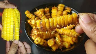 Crispy Corn Stick|Chinese Crispy Corn|Corn Chaat|Spicy Crispy FriedCorn Recipe|indianstreetfood#corn