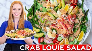 The Best Crab Louie Salad Recipe | with Homemade Louie Dressing!