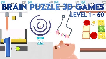 Brain Puzzle 3D Games Level 1 to 60 - Gameplay Walkthrough Part 1